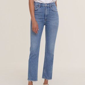 Agolde Riley High Rise Straight Crop